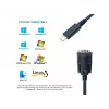 Kabel Equip USB-C na szeregowy DB9 M/M 1,5 m czarny