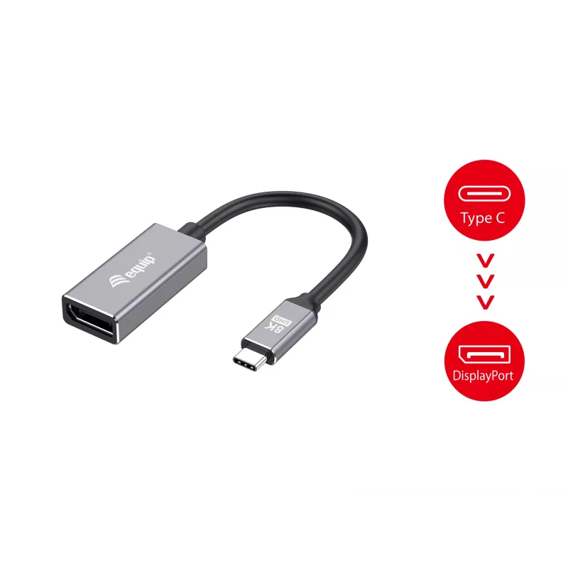 Equip USB-C do DisplayPort 1.4 Adapter 8K 30Hz 0.15m