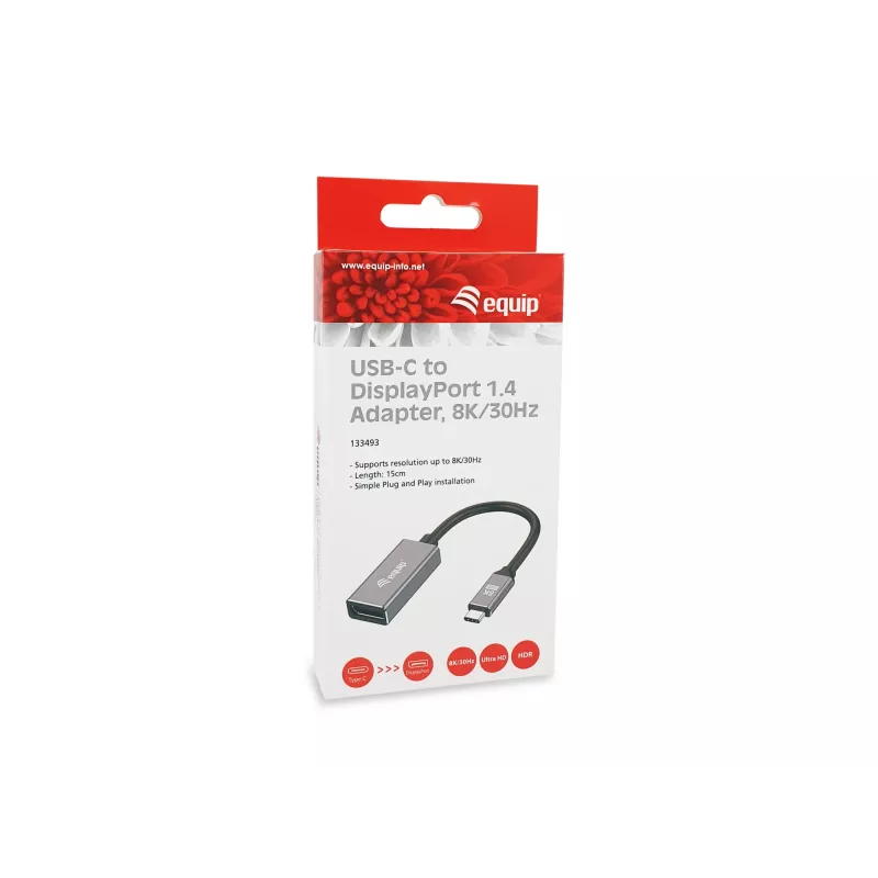 Equip USB-C do DisplayPort 1.4 Adapter 8K 30Hz 0.15m