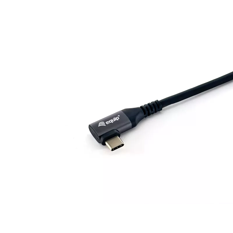 Kabel Equip USB 2.0 C do C 90° kątowy, M/M, 1,0 m, 100 W z chipsetem Emark