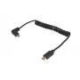 Equip USB 2.0 C na C 90° skręcony kabel kątowy M/M 1 m czarny