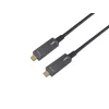 Kabel USB-C na USB-C aktywny optyczny Equip, 10 m, 4K/60 Hz, wideo+dane+PD