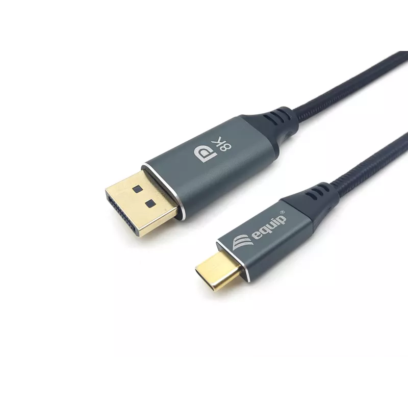 Kabel Equip USB-C do DisplayPort Premium, M/M, 1,0 m, 8K/60 Hz