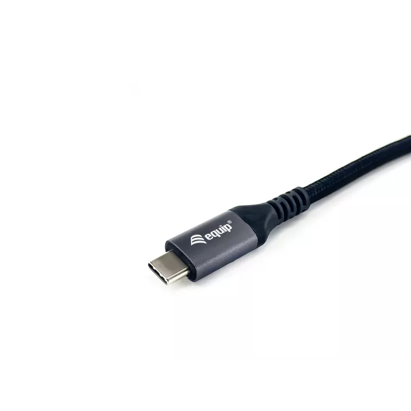 Equip USB 4 Gen 3 C to C kabel, M/M, 2,0m, PD3.1 240W, 8K/60Hz, 40Gbps, Czarny