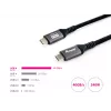 Equip USB 4 Gen 3 C to C kabel, M/M, 2,0m, PD3.1 240W, 8K/60Hz, 40Gbps, Czarny
