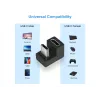 Adapter USB-C U Plug Equip 133476 10 Gb/s PD 100 W 2 szt.