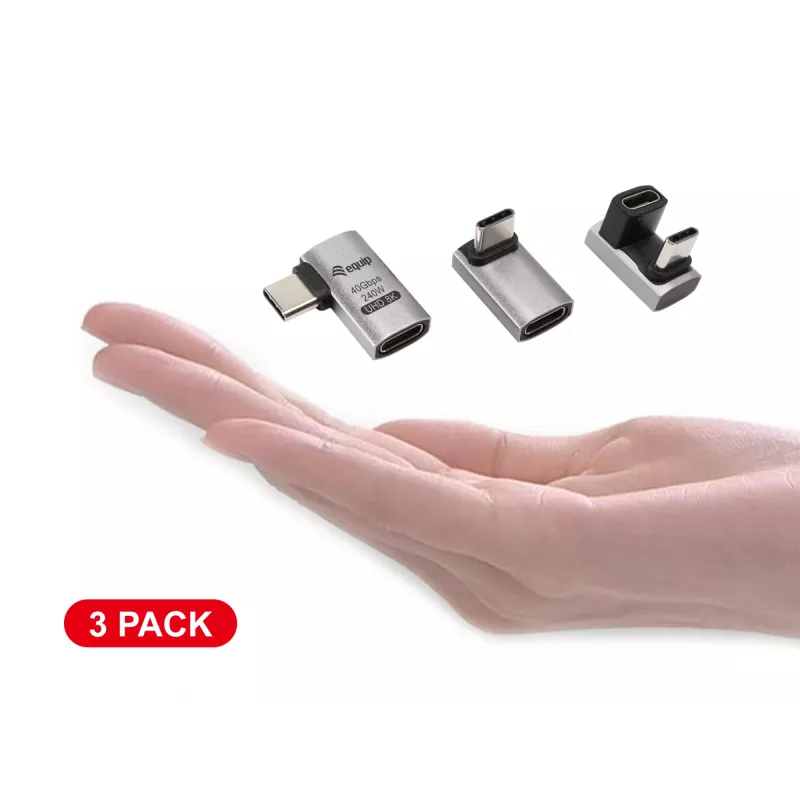 Equip adapter USB 4 C na C, 40 Gb/s, PD 240W, 3 szt.