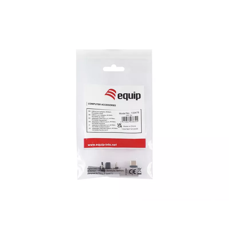 Equip adapter USB 4 C na C, 40 Gb/s, PD 240W, 3 szt.