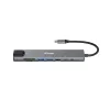 Equip USB-C 8 w 1 wielofunkcyjny adapter, przewodowy, USB Type-C, 100 W, 1000 Mbit/s, 1000BASE-T, IEEE 802.3ab