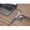 Equip USB-C 8 w 1 wielofunkcyjny adapter, przewodowy, USB Type-C, 100 W, 1000 Mbit/s, 1000BASE-T, IEEE 802.3ab