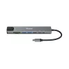 Equip USB-C 8 w 1 wielofunkcyjny adapter, przewodowy, USB Type-C, 100 W, 1000 Mbit/s, 1000BASE-T, IEEE 802.3ab