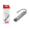 Equip USB-C 8 w 1 wielofunkcyjny adapter, przewodowy, USB Type-C, 100 W, 1000 Mbit/s, 1000BASE-T, IEEE 802.3ab