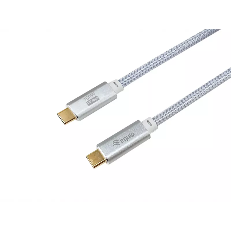 Kabel USB-C na USB-C EQUIP 3,0 m — USB 3.2 Gen 2, 10 Gb/s, PD 100 W, 4K/60 Hz, biały