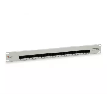 Equip 25-Portowy Panel Krosowy Cat.3 RJ45 ISDN, Jasnoszary
