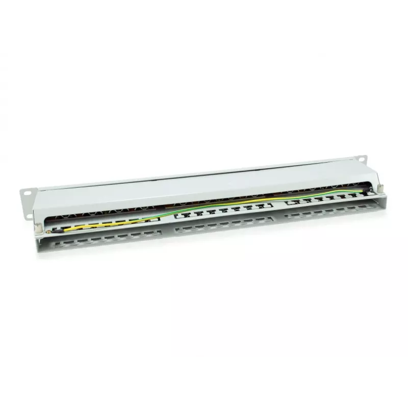 Equip 48-Port Cat.6 Shielded Patch Panel, Light szary