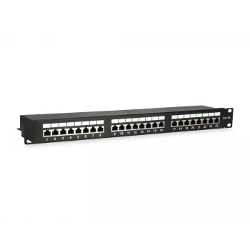 Equip 24-Port Cat.5e Shielded Patch Panel, Czarny