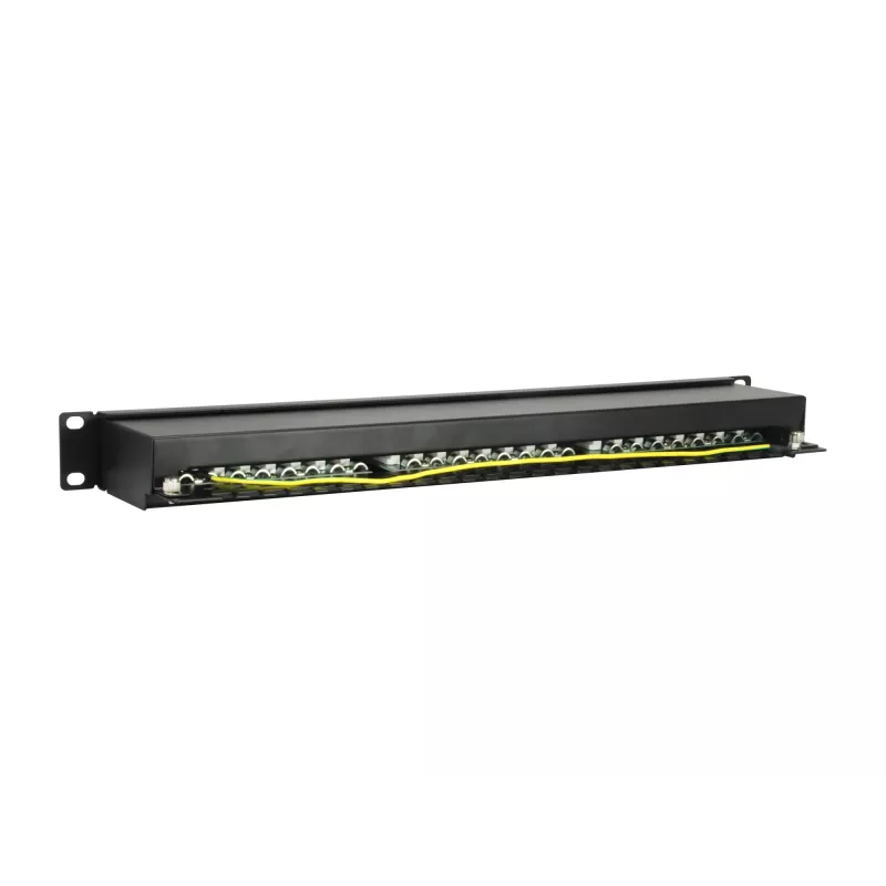 Equip 24-Port Cat.5e Shielded Patch Panel, Czarny