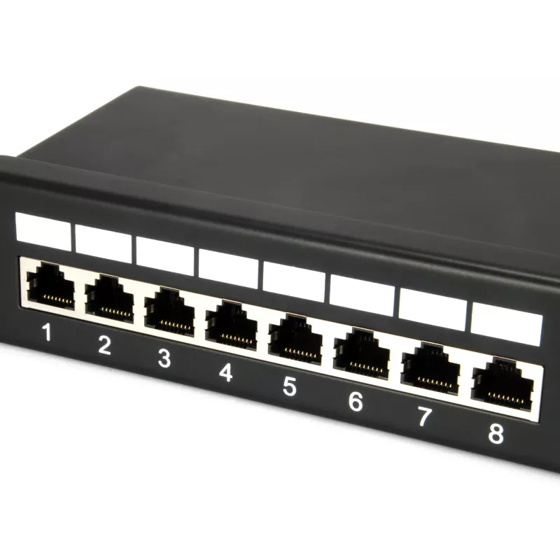 Equip 24-Port Cat.5e Shielded Patch Panel, Czarny