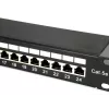 Equip 24-Port Cat.5e Shielded Patch Panel, Czarny