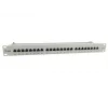 Panel krosowy Equip 24-portowy, ekranowany, Cat.6A, jasnoszary, 10/100/1000Base-T(X), Gigabit Ethernet, 1000 Mbit/s, RJ-45, Cat6a, montaż w szafie