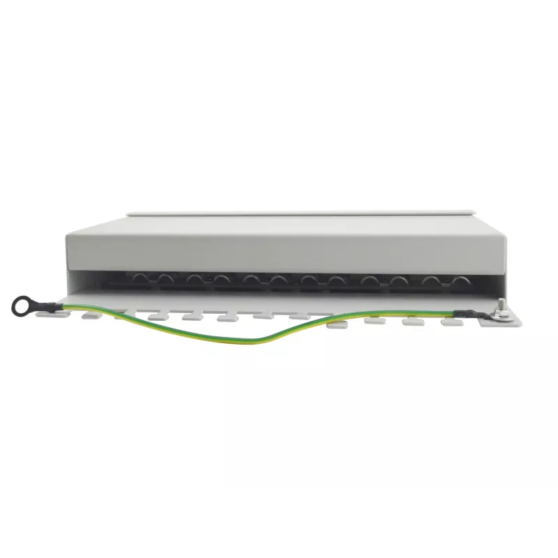 Panel krosowy Equip 12-portowy Cat.6, biurkowy, jasnoszary, 10/100/1000Base-T(X), Gigabit Ethernet, 1000 Mbit/s, RJ-45, Cat6, 1U