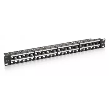 Equip 48-Port Keystone Cat.6 Nieekranowany Patch Panel, Czarny