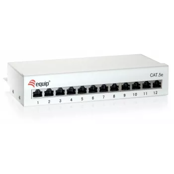Equip 12-Port Cat.6 Desktop Patch Panel, Jasnoszary