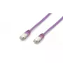 Equip Cat.6A Platinum S/FTP Patch kabel, 1,0 m, fioletowy