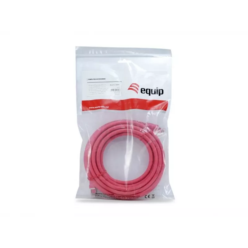 Equip Cat 8.1 S/FTP (PIMF) Patch kabel, LSOH, 0.5m, czerwony