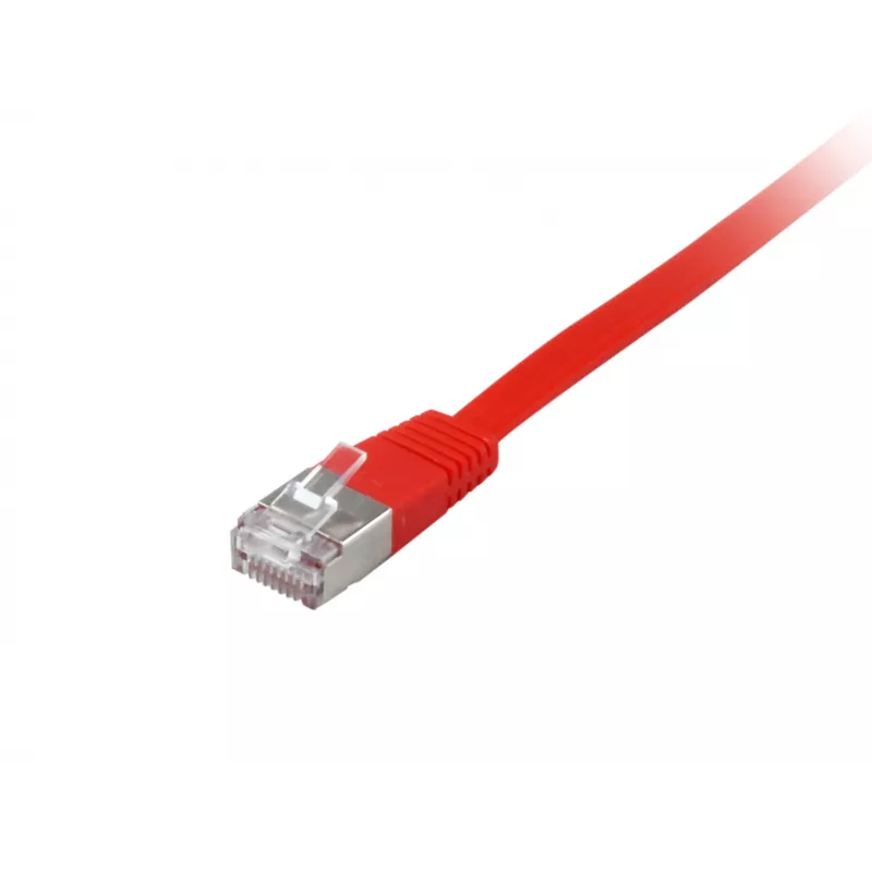 Equip Cat.6A U/FTP płaski kabel krosowy, 0,5 m, czerwony