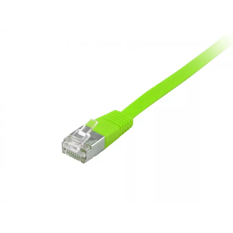 Kabel sieciowy Equip Cat.6A U/FTP płaski patchcord RJ-45 5m zielony