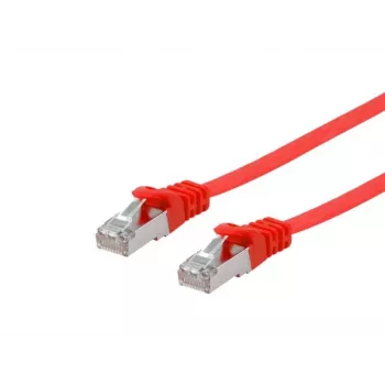 Equip Cat.6A U/FTP płaski kabel krosowy, 10,0 m, czerwony
