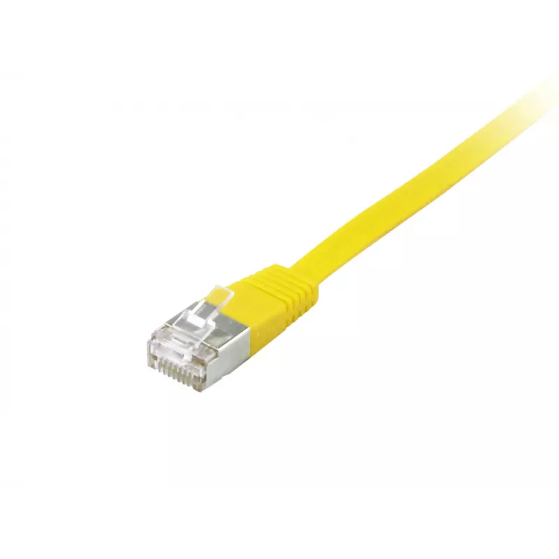 Equip Cat.6A U/FTP Płaski kabel krosowy, 10,0 m, żółty