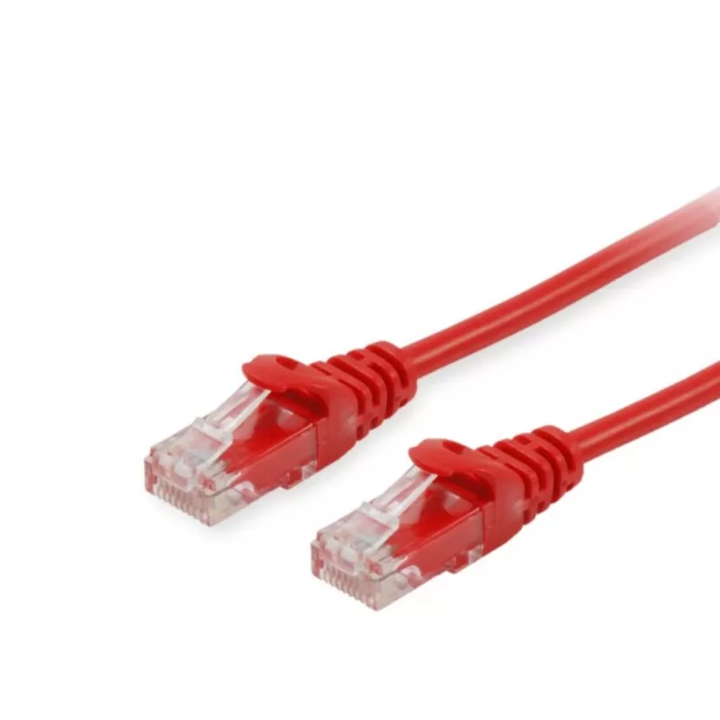 Equip Cat.6A U/UTP Patch kabel, 10m, czerwony, 10 m, Cat6a, U/UTP (UTP), RJ-45, RJ-45, czerwony