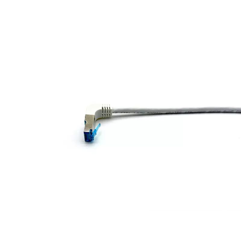 Equip Cat.6A S/FTP Kabel krosowy, wtyk kątowy do prostego, 2,0 m, biały