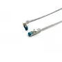 Equip Cat.6A S/FTP Patch kabel, wtyk kątowy na prosty, 3,0 m, biały