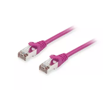 Equip Cat.6A S/FTP patch kabel, fioletowy, 1,5 m, 1,5 m, Cat6a, S/FTP (S-STP), RJ-45, RJ-45, fioletowy