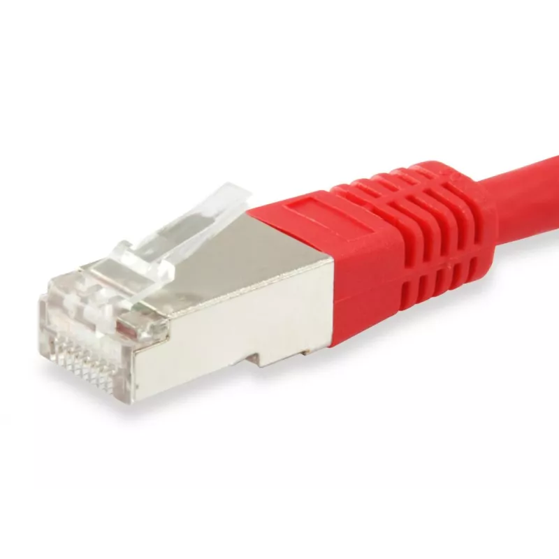 Kabel krosowy Equip Cat.6A Platinum S/FTP, 0,5 m, czerwony