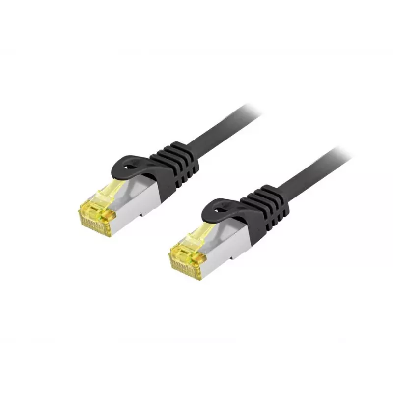 Kabel krosowy zewnętrzny EQUIP kat.6A S/FTP, 2,0 m, RJ-45 — czarny
