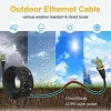 Kabel krosowy zewnętrzny EQUIP kat.6A S/FTP, 2,0 m, RJ-45 — czarny
