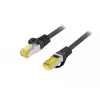 Kabel krosowy EQUIP Cat.6A S/FTP Outdoor 0,25 m, RJ-45 — Czarny