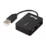 Equip 128952 koncentrator interfejsów USB 2.0 480 Mbit/s Czarny
