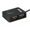 Equip 128952 koncentrator interfejsów USB 2.0 480 Mbit/s Czarny