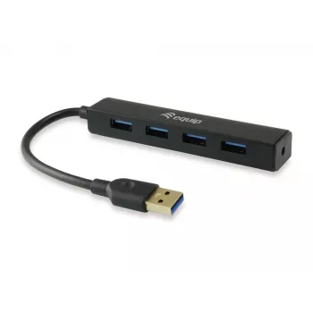 Equip 128953 koncentrator interfejsów USB 3.2 Gen 1 (3.1 Gen 1) Typ-A 5000 Mbit/s Czarny