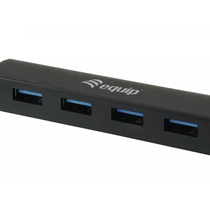Equip 128953 koncentrator interfejsów USB 3.2 Gen 1 (3.1 Gen 1) Typ-A 5000 Mbit/s Czarny