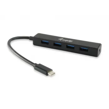 Equip 128954 koncentrator interfejsu USB 3.2 Gen 1 (3.1 Gen 1) Type-C 5000 Mbit/s Czarny