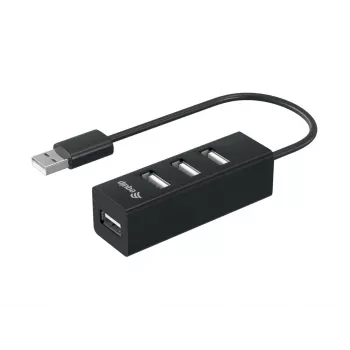 Hub USB 2.0 Equip 4 porty, USB 2.0, USB 2.0, 480 Mbit/s, Czarny, Chiny, CE, RoHS