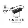 Hub USB 2.0 Equip 4 porty, USB 2.0, USB 2.0, 480 Mbit/s, Czarny, Chiny, CE, RoHS