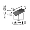 Koncentrator USB Equip 4-portowy USB 3.0 z adapterem USB-C