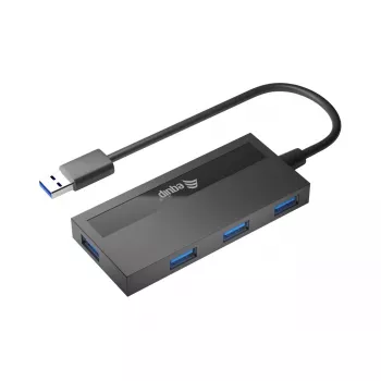 Koncentrator USB Equip 4-portowy USB 3.0 z adapterem USB-C